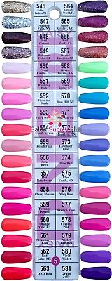 Dnd Gel Nail Polish Color Chart