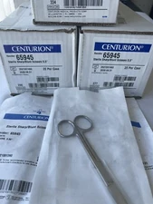 Centurion 65945 Scissors , Sterile sharp/ blunt scissors, 5.5”, 20/ box,(3 boxes