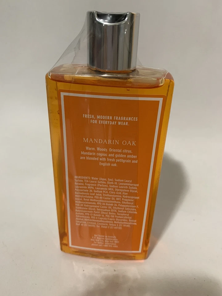 C.O. Jabón corporal BIGELOW ROBLE MANDARINO 11,6 FL. OZ RARO baño y cuerpo funciona CO Bigelow Foto 3 de 3