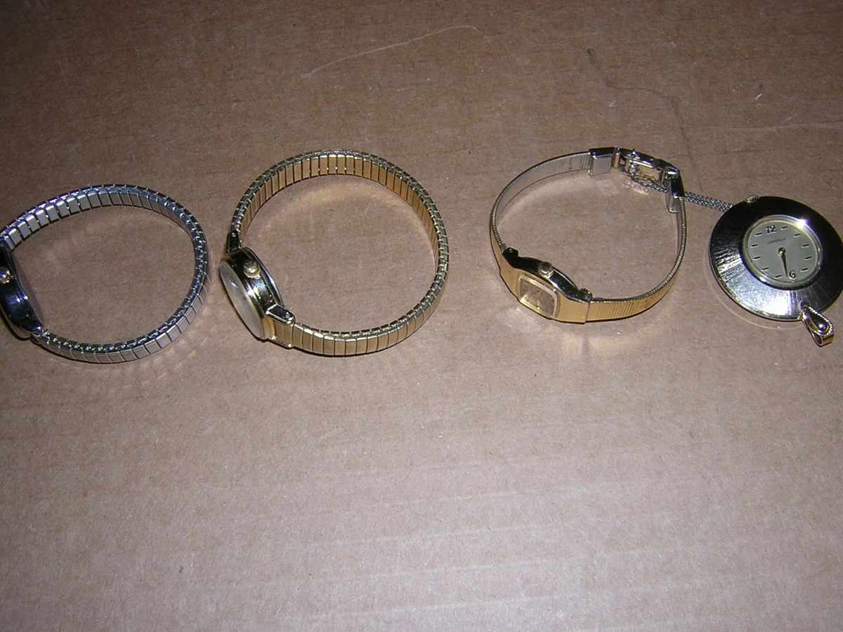 Lot Of 4 Gold Vintage Ladies Watches eBay
