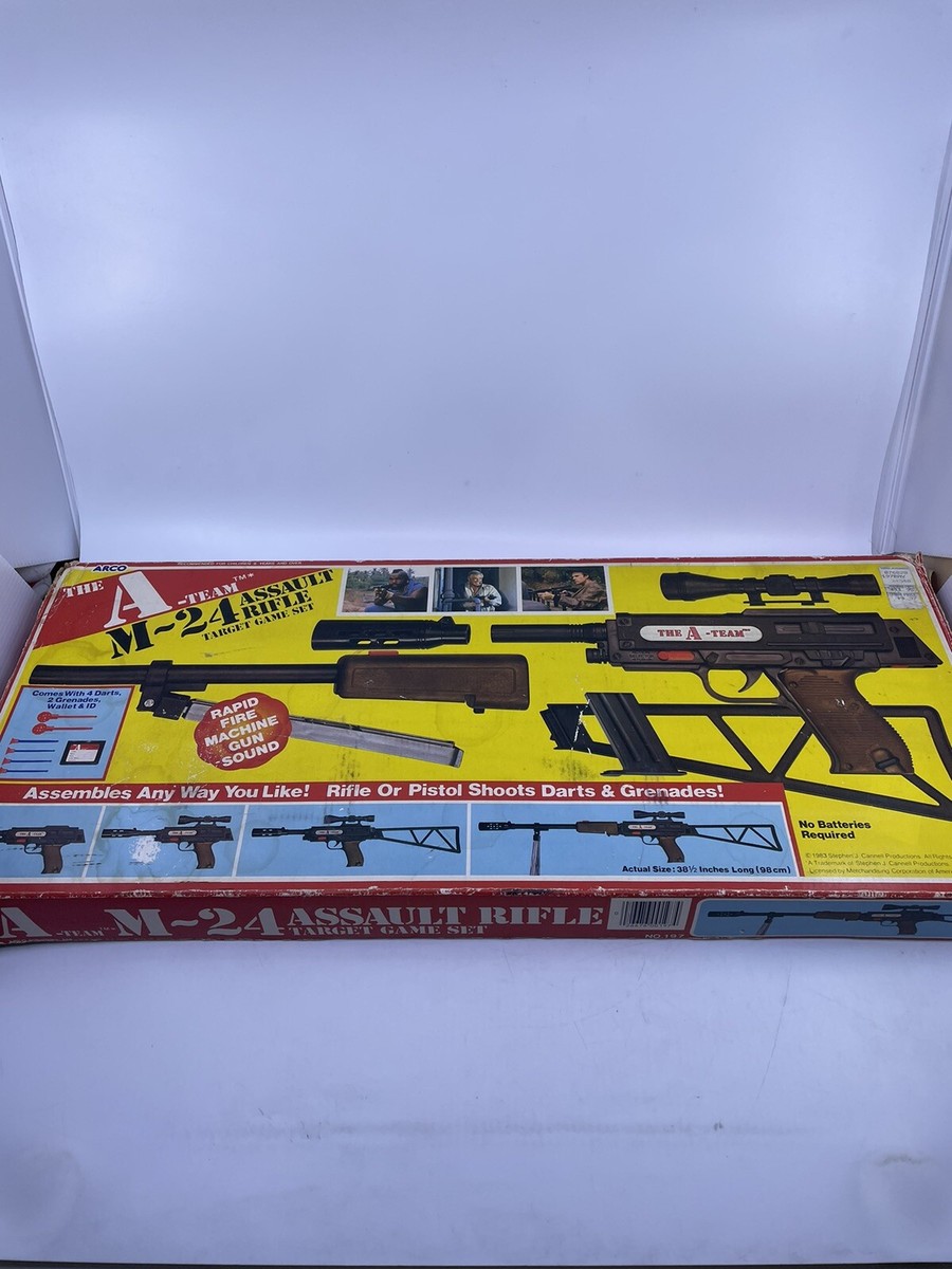 A Team Rambo M-24 Assault Rifle Target Game Set 1983 Arco | eBay