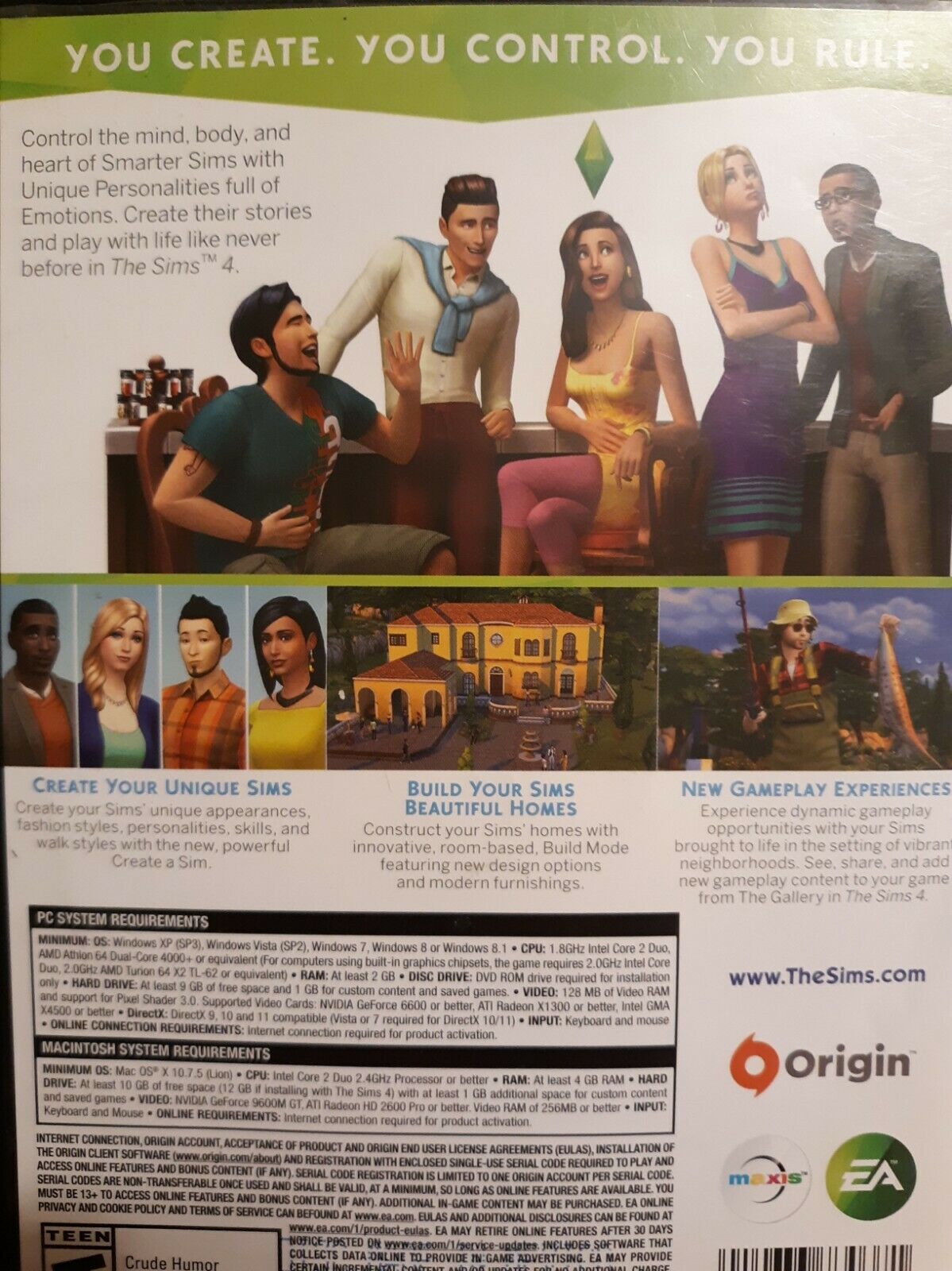 The Sims 4 Limited Edition Electronic Arts PC Windows Mac 2 Discs