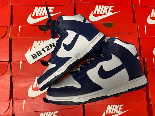 Nike Dunk High SB WHITE CHAMPIONSHIP NAVY BLUE DS NEW DD1399-104 4y-13 *IN  HAND* | eBay