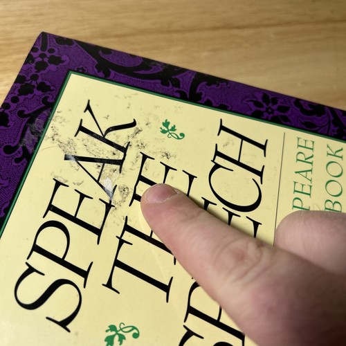 Speak the Speech : Shakespeare - Louis Marder (1994, Hardcover, DJ) Used - Picture 7 of 9