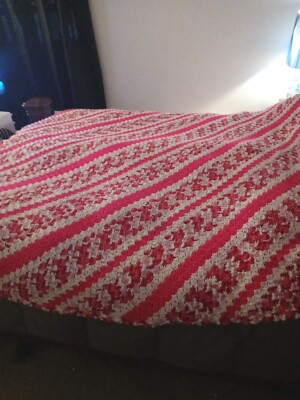 hand made afghans crocheted new