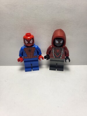 Lego Marvel Superheroes MILES MORALES SPIDERMAN minifigure lot  100% REAL LEGO