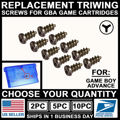 Tri-Wing Screws for Nintendo Game Boy Advance/GBA Game-Cartridge Shell Housing