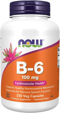 NOW Foods Vitamin B-6 (Pyridoxine Hcl) 100 Mg...