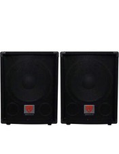 Rockville 2 SBG1124 12" 600 Watt Passive 4-Ohm Pro DJ Subwoofers,MDF/Pole Mount