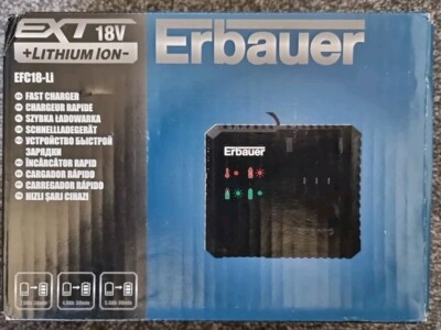 Erbauer EXT Fast Battery Charger EFC18-Li 240v New And Unused