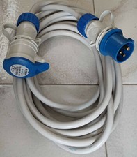 CAVO BANCHINA 220V CORRENTE ASSEMBLATO 8 METRI BARCA GOMMONE CAMPER e riduttore