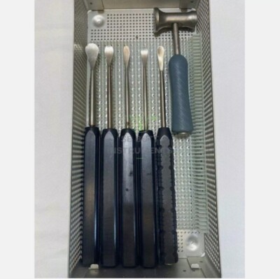 Cobb Elevator Set Spine Surgical orthopedic instruments set of 6 pcs black color