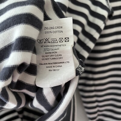 Palace Zig Zag Crew Sweatshirt Medium Black/White Authentic | eBay Palace Zig Zag Crew Sweatshirt Medium Black/White Authentic | eBay