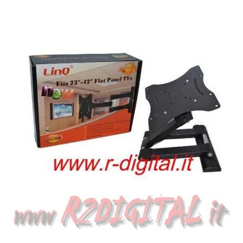 SUPPORTO TV BRACCIO 23 24 25 27 29 32 37 40 42 POLLICI LCD LED 3D PLASMA STAFFA  - Picture 1 of 1