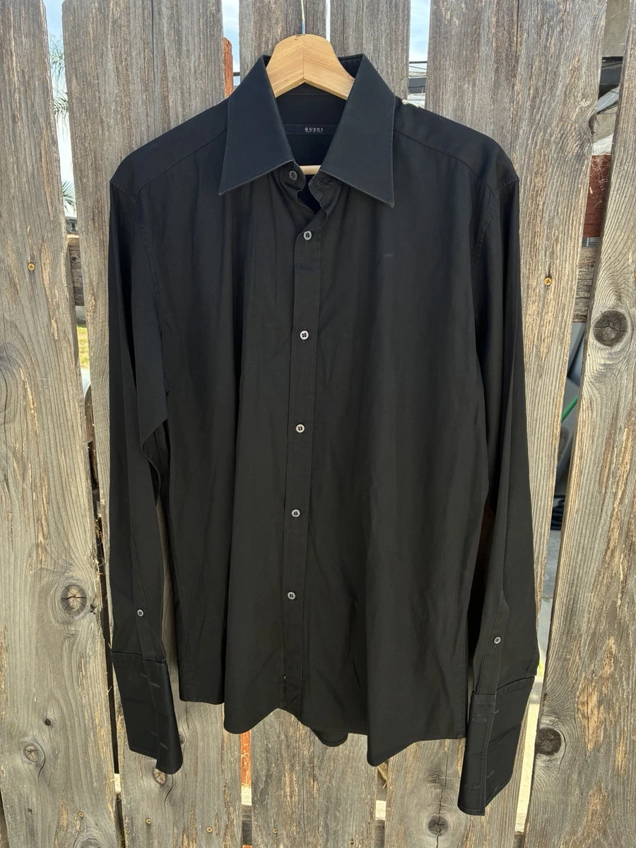 Gucci Long Sleeve Black Shirts for Men for sale | eBay
