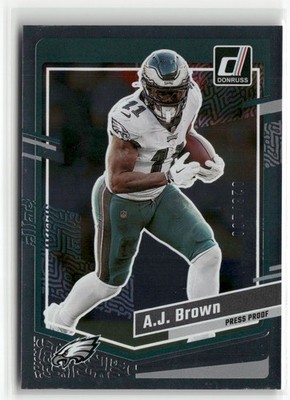 2023 Donruss #236 A.J. Brown Press Proof Silver #/100 EAGLES ☘️088