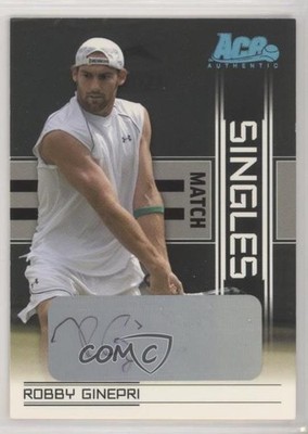 2007 Ace Authentic Straight Sets 41/50 Robby Ginepri Scott Lipsky #SM-7 Auto 0f3