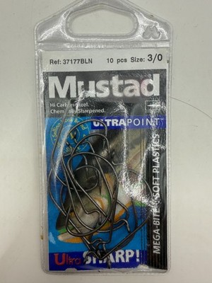 Mustad 37177BLN Haken Offset verschiedene Größen