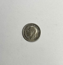 1927 GREAT BRITAIN #KM828 SIX PENCE F=.500 SILVER ASW=.0455 oz VINTAGE COIN