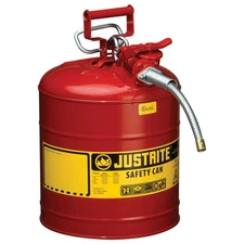 Justrite 7250120 Type II Safety Can 5 Gallon with 5/8" Hose