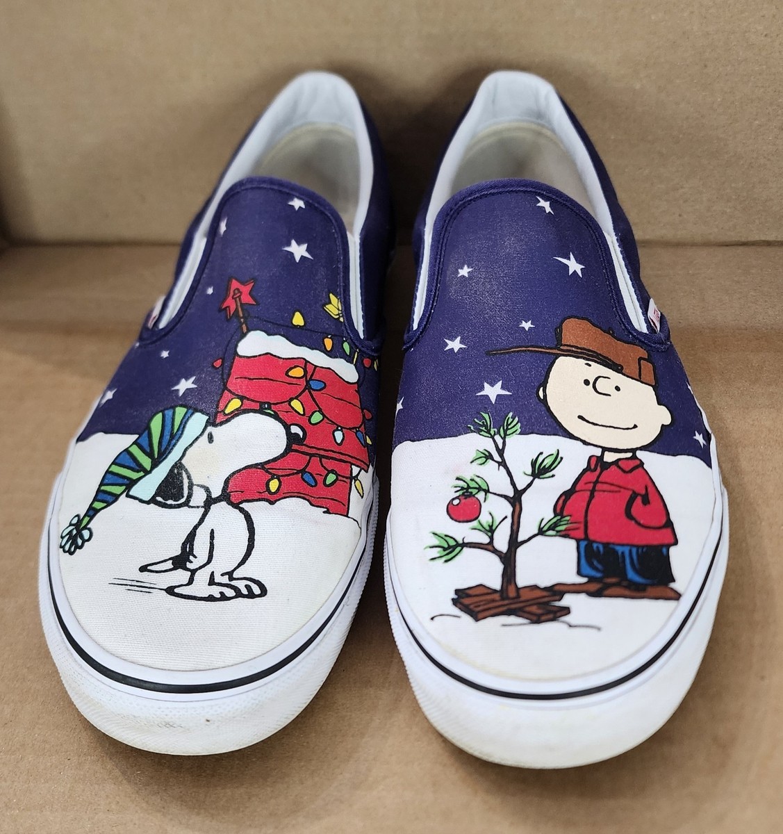 Peanuts Classic Vans Peanuts Christmas Slip On Vans X Peanuts