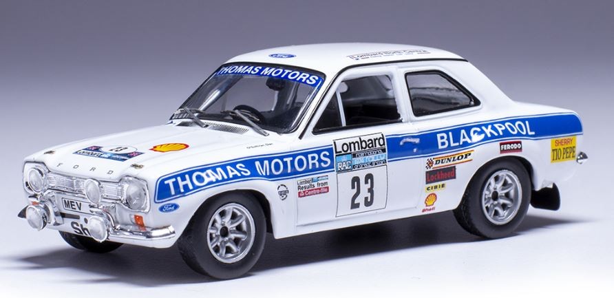 IXOMODELS FORD Escort MKI RS 1600 miniature Rallye Rac 1974 1/43