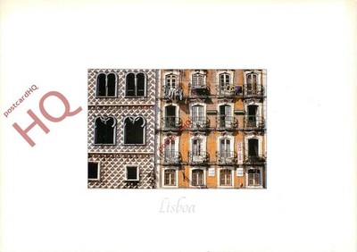 Ansichtskarte - Lissabon, Lisboa, Casa Dos Bicos, weißer Rand