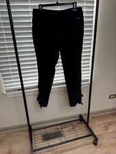 Nine West Women's 6 Black Stretch Dress Pants Slacks Trousers Ankle Knot
