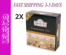 ⭐FAST SHIPPING⭐ 2X Ahmad Tea Cardamom Tea 100 Tea Bags