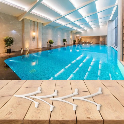 Secure Pool Tools 4er-Pack V-Stil Querlenker Federclips für Poolpflege