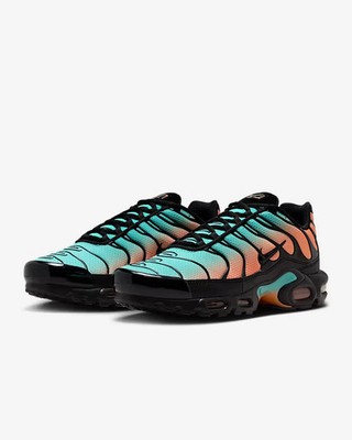 Nike Air Max Plus Men's Size 13 Black/Black-Aurora Green DM0032-022 Fast Ship