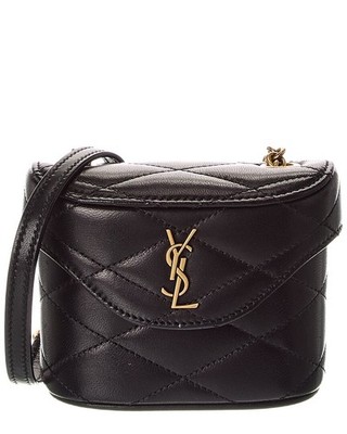 Saint Laurent June Micro Box Leather Shoulder Bag Women's Black | eBay