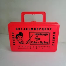 Vintage BOB'S Big Boy Promotional ABC Lunch Box RARE Collectible Restaurant Mint