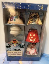 Spin Shades Night Light W4 Revolving Shades Autumn Christmas Pansies