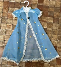 Vintage 50’s Factory Made Soft Blue Sheer Doll Robe