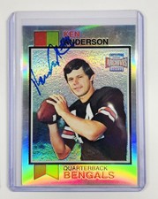 2001 Topps Archives Ken Anderson Bengals Refractor RC Signed Autograph 🔥