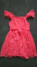 Next, girls coral coloured knee length dress, excellent condition, age 4 years