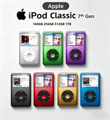  2026 Brand New Apple iPod Classic 7th 160GB 256GB 1TB - Best Gift Freeshipping
