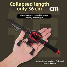 Telescopic Rod Retractable Pole Compact Collapsed Length Portable Design