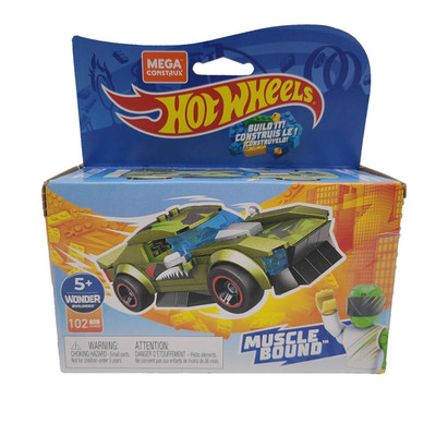 Mega Construx Hot Wheels Muscle Bound GVM30 Car Set Building Toys New in Box