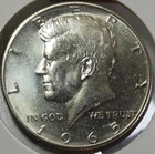 1965-P Kennedy 40% Silver Half Dollar (AU Details)