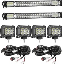 Lightboss Led Light Bar Kit 2 20 Inch Led Light Bars 4 4 Inch Light Pods 2