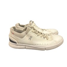 On The Roger Advantage Mens Size 12.5 US Sneakers Leather White Tennis 48.98967