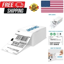 500 Commercial Grade 4x6 Thermal Labels for Rollo, Zebra, Brother Printers