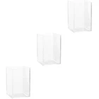 3 PCS Clear Desktop Fish Acrylic Betta Aquarium Kit