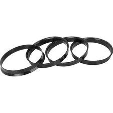 Zentrierringe, Distanzringe, Kunststoff, 74.1-72.6mm, Schwarz, 4 Stück