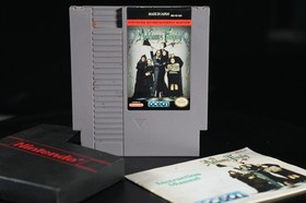 The Addams Family Nintendo NES Cartridge AND Booklet (RARE)! TESTED - 1992 USED	