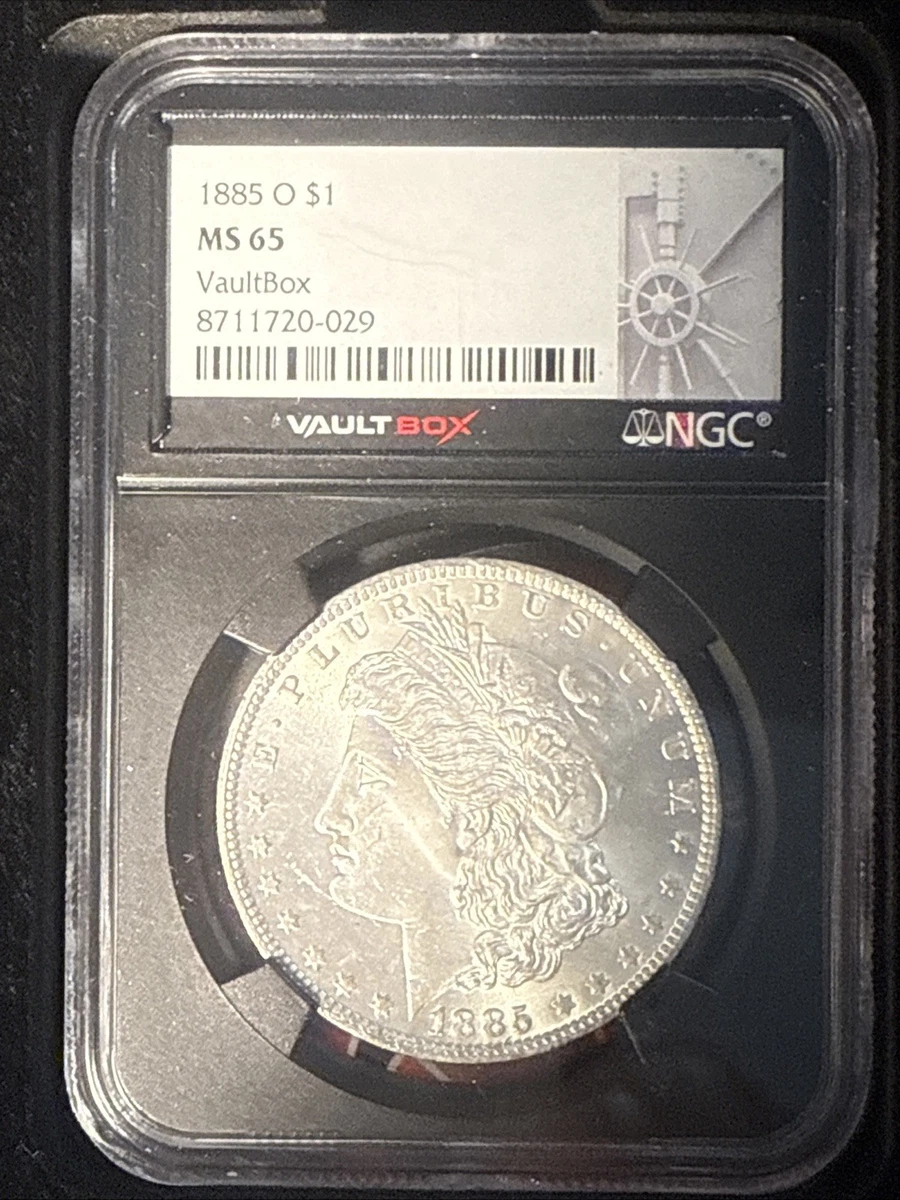 1885-O モルガン シルバーダラー 1ドルコイン PCGS MS-64 セミプルーフライク (14)｜1885
