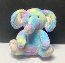 Walmart Spark Create Imagine Elephant Plush Rainbow Tie Dye Rattle Crinkle 10