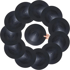 12 Pieces Vinyl Records Decor 12 Inch Fake Vinyl Records Plain Record Decoration